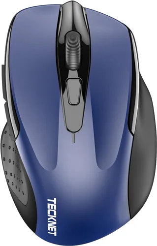 Vista 17 de TECKNET Ratón inalámbrico, BT 5.0/2.4G, silencioso 4800 DPI 6 botones Negro