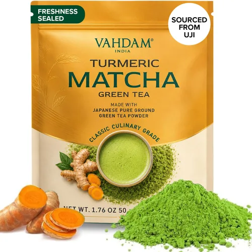 Vista 22 de VAHDAM - Mezcla instantánea de café de cúrcuma (3.5 onzas/40 porciones) sin gluten, sin OGM, rico en curcumina, empaquetado en una lata
