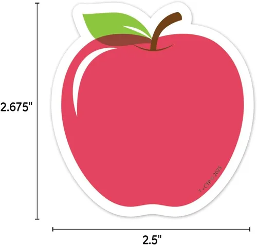 Vista 3 de CTP Apple Time Apples 3" Designer Cut-Outs (#11059 Creative Teaching Press)
