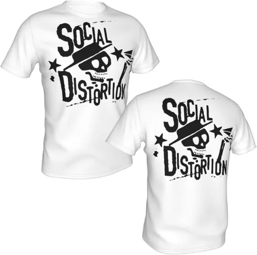 Vista 2 de Camiseta básica de poliéster para hombre, manga corta, cuello redondo, camiseta