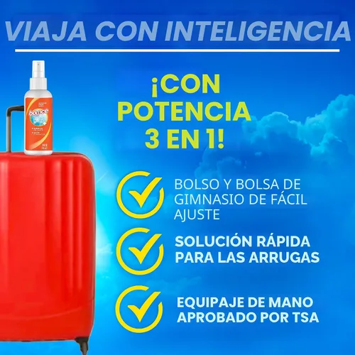 Vista 6 de Bounce Spray antiestático, 3 en 1 spray antiestático instantáneo y liberación instantánea de arrugas, eliminador de olores y refrescante de tela