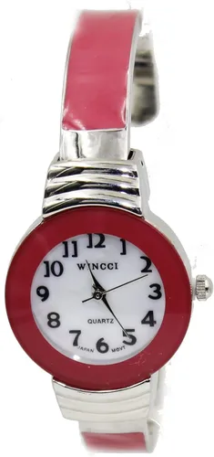 Vista 4 de Reloj de pulsera clásico cromado para mujer