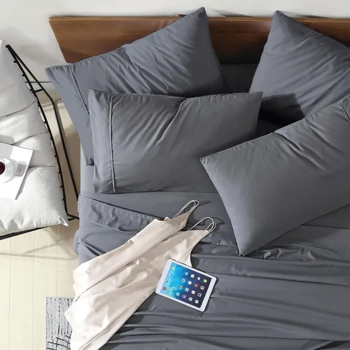 Vista 24 de Swift Home Juego de sábanas de microfibra Twin de 4 piezas (incluye 1 funda de almohada adicional), ultrasuave cepillado - extremadamente duradero