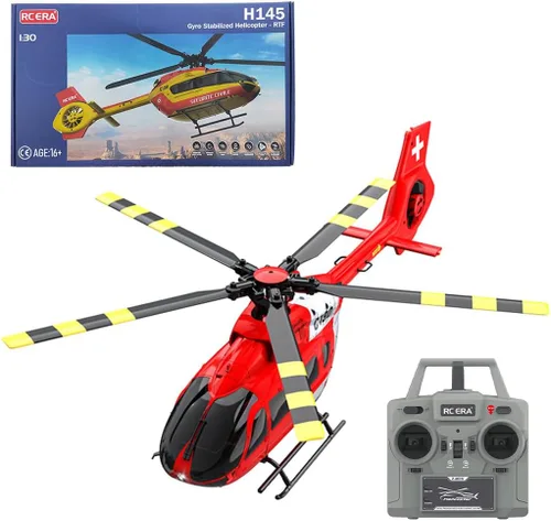 Vista 11 de Helicóptero sin escobillas RC, EC-135 1/36 2.4G 6CH Conducción directa 3D/6G modelo de helicóptero (versión RTF)