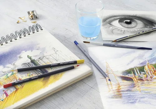 Vista 4 de Goldfaber Lápiz Acuarela Aqua - 105 Amarillo Cadmio Limón