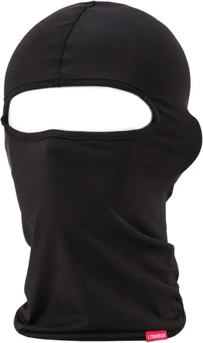 Vista 6 de Balaclava Face Mask, 2 Pack Lightweight Motorcycle Black Warmer Ski Mask for Men Bandana