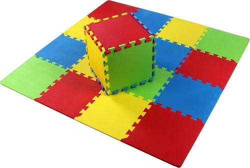 Vista 5 de BalanceFrom Tapete de juego de rompecabezas para niños con azulejos entrelazados de espuma EVA