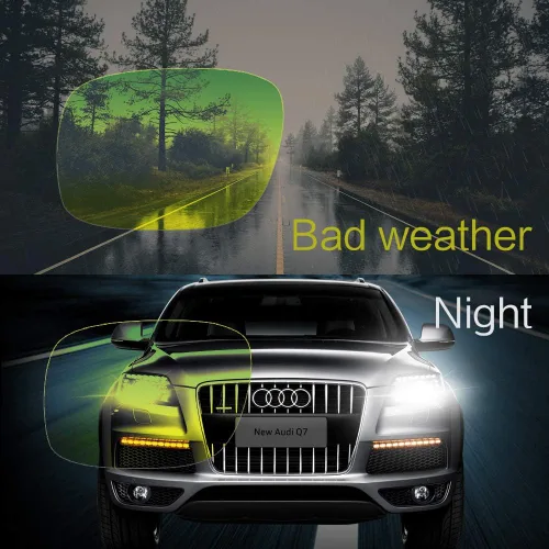 Vista 3 de UpaClaire Gafas de conducción nocturnas Clip-On, Reducción de reflejos polarizados, Visión de alta definición