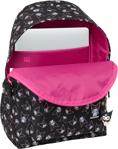 Vista 4 de safta Unisex Niño Casual, Negro/Fucsia, M