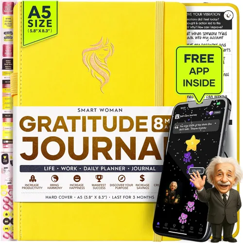 Vista 20 de Agenda de objetivos y para la vida de la ley de atracción, 90 días para crear la vida de tus sueños, diario de gratitud, agenda para el éxito