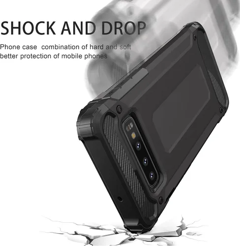 Vista 3 de Asuwish Funda protectora para Samsung Galaxy S10 Plus con protector de pantalla de vidrio templado y accesorios delgados para celular Glaxay S10+