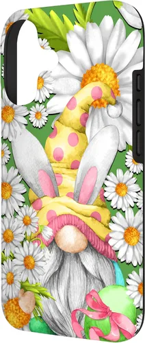 Vista 2 de Funny Easter Gnome Graphic for Women Teachers and Daisy Mom Case for iPhone 17