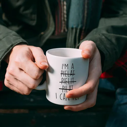Vista 3 de Aurahouse Divertidos regalos de aviación de piloto para hombres y mujeres, taza con la frase "I Can Fly", regalo de piloto de aviones para niños