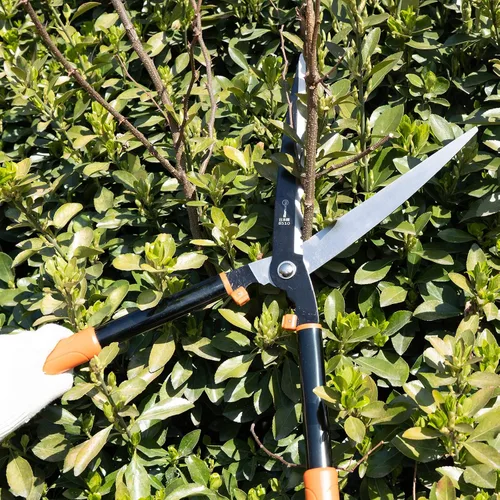 Vista 7 de Sanung Tijeras de setos de jardín resistentes con mango de aleación de aluminio 8510, podadora de setos para recortar podas de arbustos pequeños