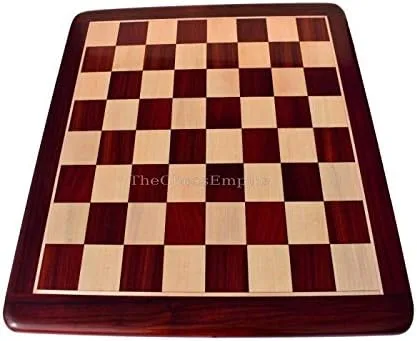Vista 4 de 19 Tablero de ajedrez de madera maciza hecho a mano de arce y padauk de 2 pulgadas, cuadrado de lujo hecho a mano para juego de ajedrez y piezas