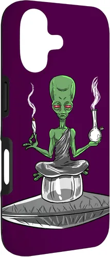 Vista 3 de Alien Smoker Bong Funny ET 420 Weed Space - Funda de regalo para iPhone 17