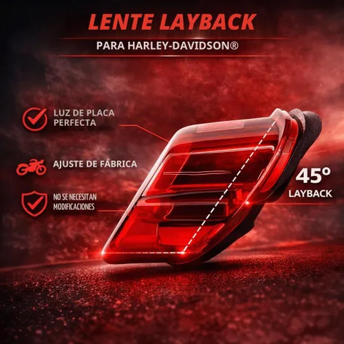 Vista 4 de Eagle Lights Luz Trasera Roja Intermitente LED de Mejora para Harley Davidson Sportster/Softail/Touring/Dyna
