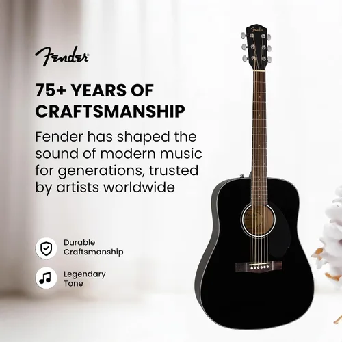 Vista 9 de Conjuntos de guitarras acústicas Fender CD-60.