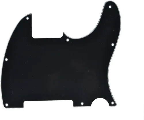 Vista 7 de KAISH Golpeador de 8 agujeros, liso, para guitarra Telecaster Esquire, perla de abulón