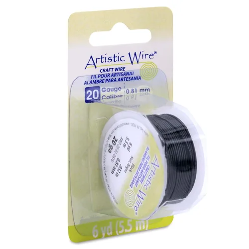 Vista 50 de Artistic Wire, alambre para manualidades de calibre 18, resistente a las manchas, color cobre envejecido en color latón antiguo, 4 yardas