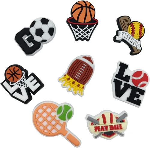 Vista 4 de 50 100Pcs Pack Shoe Decorations Charms for Boys Girls Women Teens Kids Clog Accessories Pins Fit for Garden Sandals Wristband Bracelet