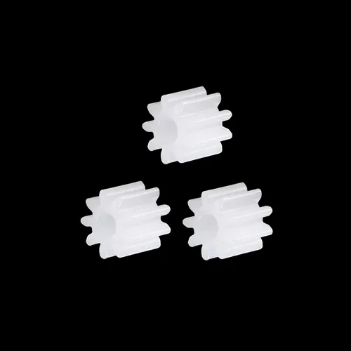 Vista 3 de uxcell Engranajes de plástico 9 dientes modelo 092A engranaje de reducción engranajes de gusano de plástico para RC coche robot motor