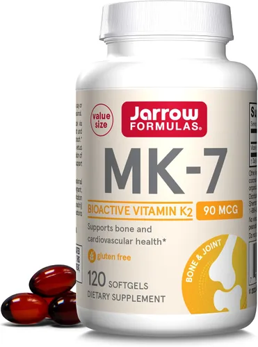 Vista 9 de Jarrow Formulas MK-7 90 mcg - Forma bioactiva de vitamina K2 - 60 porciones (cápsulas blandas) - para la salud ósea y cardiovascular - Suplemento