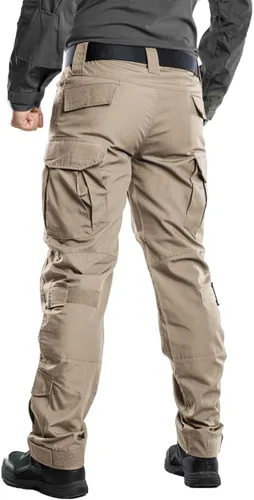 Vista 2 de TRGPSG Men's Hiking Pants Casual Cargo Pants Camo Work Tactical Pants with Multi Pocket