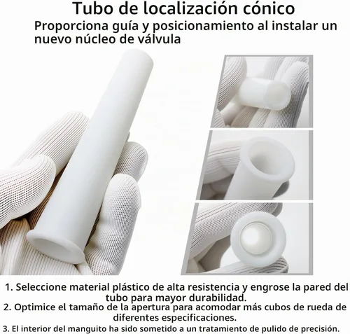 Vista 3 de 23 herramientas de vástago de válvula de neumático, kit de instalación de válvula de cambio rápido con vástagos de válvula TR413/TR414, herramienta