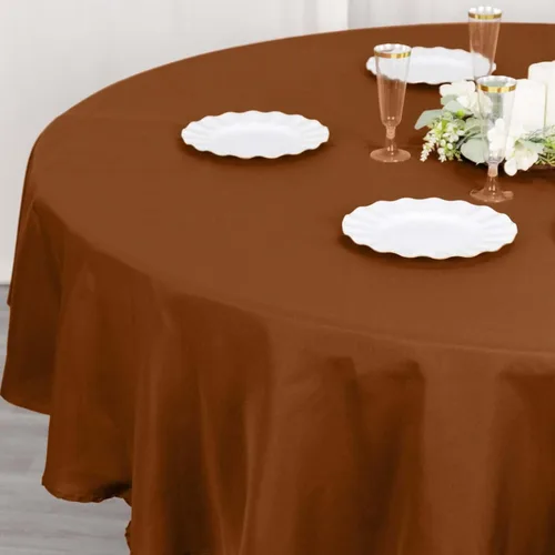 Vista 197 de Efavormart - Mantel cuadrado de lino de poliéster sin costuras, 54 x 54 pulgadas, color beige, para banquetes de boda, fiesta, restaurante