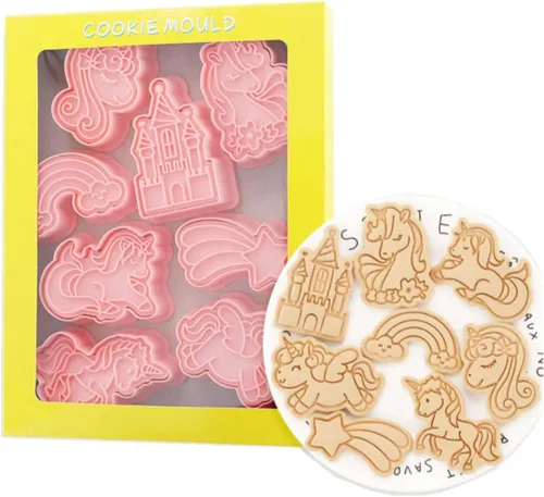Vista 31 de Juego de 8 moldes de galletas de astronauta para hornear, moldes de galletas alienígenas, juego de moldes de galletas de meteoritos y herramientas