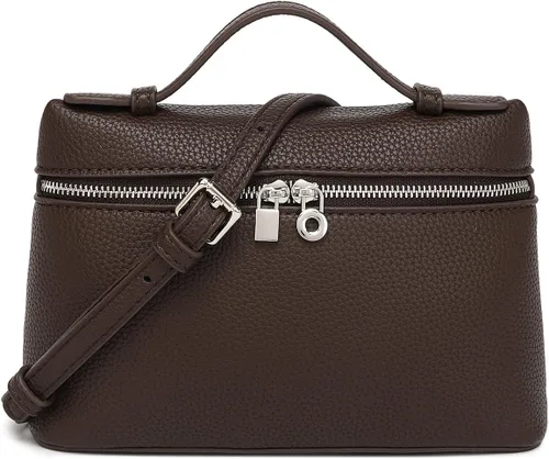 Vista 13 de Afashor Bolsos con asa superior de moda para mujer, bolso de hombro de cuero suave