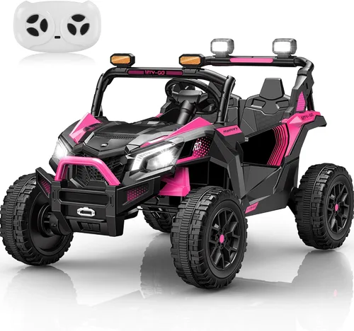 Vista 10 de Coches eléctricos de paseo con control remoto de 24 V para niños Negro