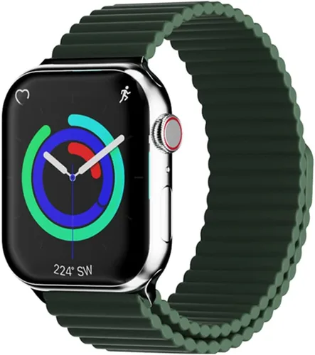 Vista 12 de HeiKe Correa magnética de silicona para Apple Watch Band de 1.929 in 1.811 in 1.772 in 1.732 in 1.654 in 1.614 in 1.575 in 1.496 in para hombres