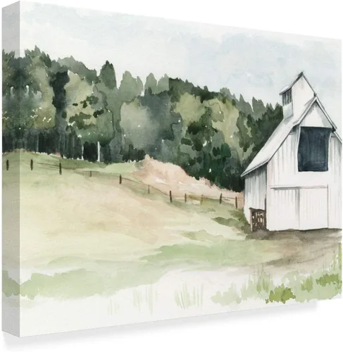 Vista 2 de Trademark Fine Art Watercolor Barn III by Jennifer Paxton Parker, 24x32