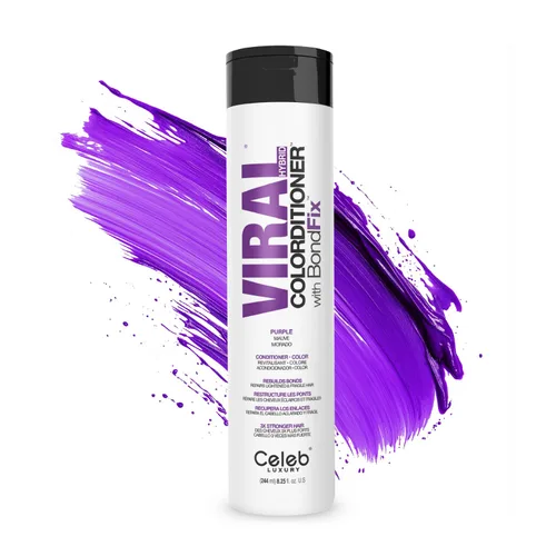 Vista 20 de Celeb Luxury Acondicionador de depósitos de color - Actualizador de color con Bondfix Bond Rebuilder, Viral y Gem Lites, combina con Colorwash Fire