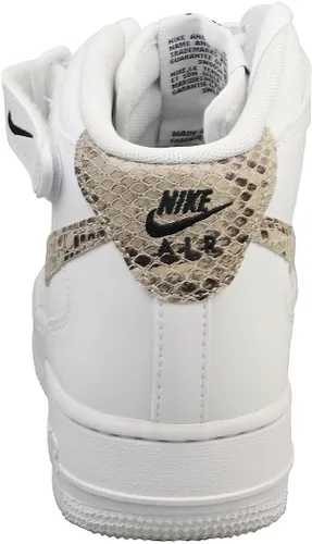Vista 4 de Nike Air Force 1 Mid '07 Leather White 366731-100 para mujer