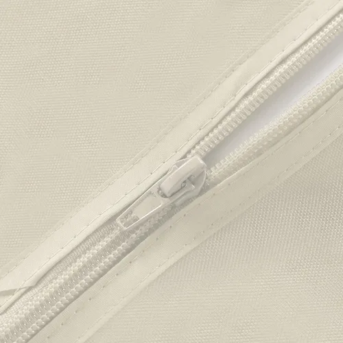Vista 6 de Fitable Cubierta de Mesa Ovalada Oblonga para Exteriores e Interiores - Mantel Lavable Impermeable Sin Arrugas con Cremallera y Orificio para Beige