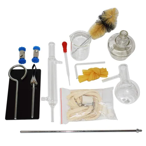 Vista 6 de Destilador casero Destilación para hacer tu propio aceite esencial, destilador de alcohol Kit de cristalería de laboratorio de química, destilación