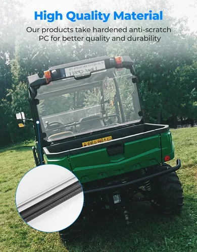 Vista 3 de KEMIMOTO Parabrisas Trasero Compatible con John Deere Gator XUV 550 560 590i 590E 590M RSX850i Sport Trail RSX860i No para Modelos S4 Ventana