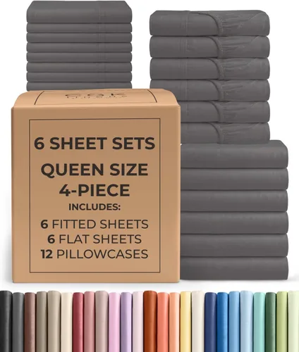 Vista 161 de Pack of 2, Twin Size 3 Piece Sheet Set - Breathable & Cooling - White