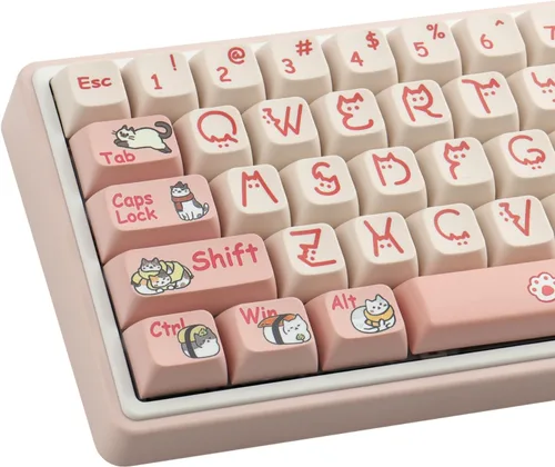Vista 9 de Hyekit Teclas PBT, bonitas teclas Kawaii para teclados mecánicos Cherry MX 13
