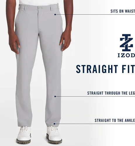 Vista 7 de Men's Golf Swingflex Straight-fit Flat-Front Pants