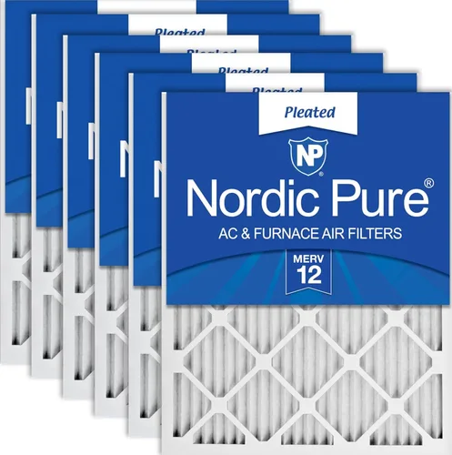 Vista 116 de Nordic Pure 18x24x1 (Tamaño real: 17 1/2 x 23 1/2 x 3/4) Filtros de aire para caldera/aire acondicionado Poly Green MERV 6 – Reducen el polvo