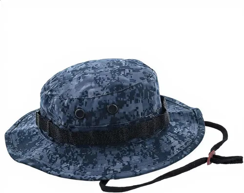 Vista 11 de Sombrero táctico Boonie Militar Sombrero Sombrero Camo Digital o Sólido Ala Ancha Sol Pesca Bush Booney Caza Headwear ACU Digital Camo