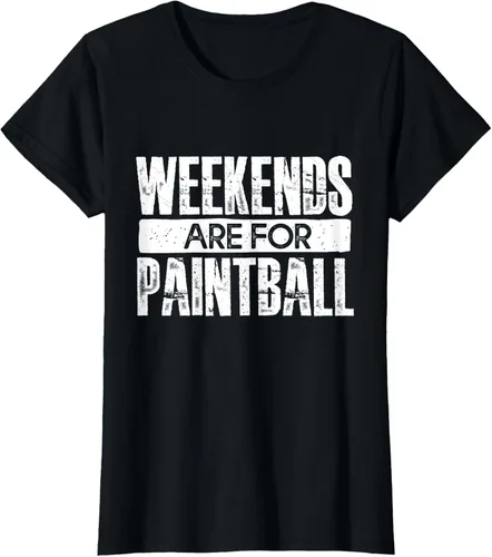 Vista 27 de Weekends Are For Paintball - Camiseta de paintballer, Negro