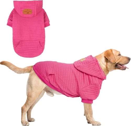 Vista 88 de BEAUTYZOO - Sudadera con capucha para perros con agujero para correa y bolsillo, suéteres para perros pequeños, medianos y grandes, niños y niñas