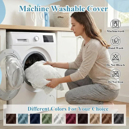 Vista 6 de LiveGo Fundas elásticas para sillón de banquete, funda de jacquard suave con brazos, fundas para sillón, protector de muebles, lavable a máquina