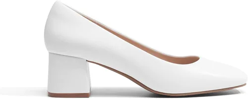 Vista 2 de DREAM PAIRS Zapatos de tacón bajo y grueso para mujer, zapatos de vestir cómodos sin cordones para boda, fiesta, oficina