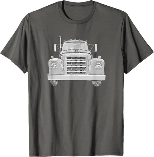 Vista 97 de Camiseta clásica de camión pesado International Harvester IH Loadstar, Negro, S